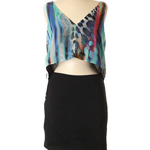 💋 BEBE V nrckline casual dress M new RARE 💋